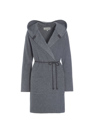 Henriette Copenhagen - Cardigan Med Bælte - Grey